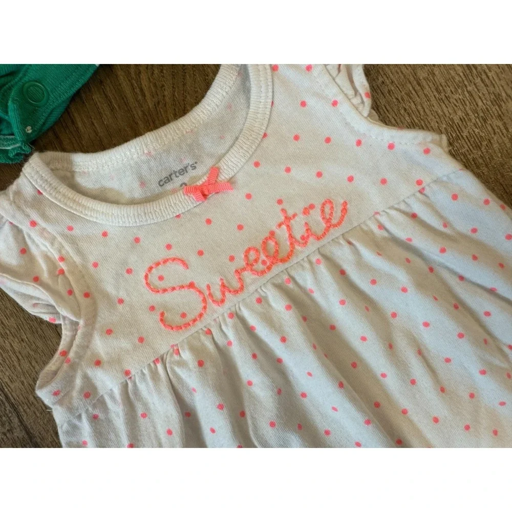 Carters Baby Girl Clothes Lot 3 Months Rompers Outfits Summer Shorts Sweetie‎